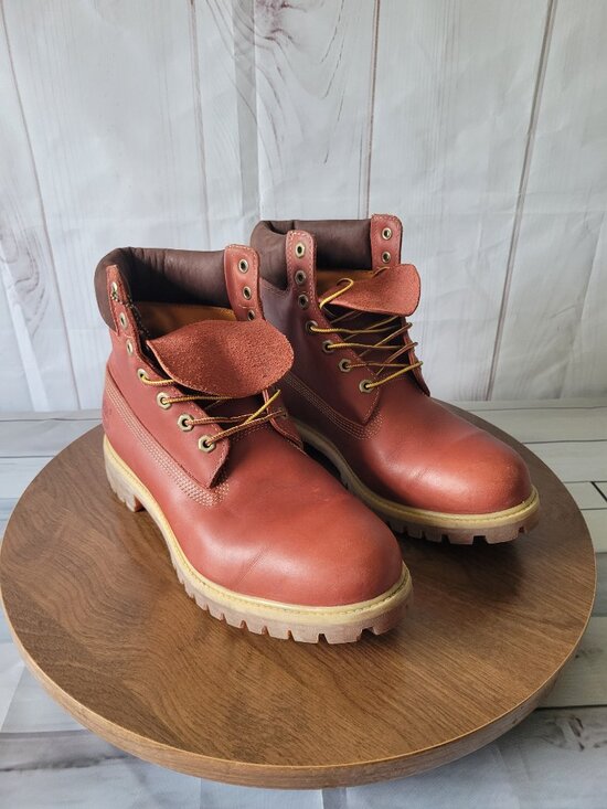 Timberland Premium Red Limited-Edition Boots, Men’s 11 Genuine Leather Work Boot main image 9